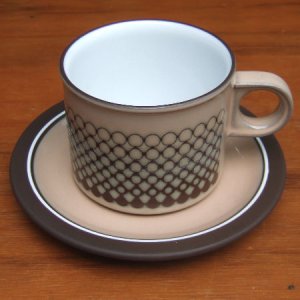 画像1: Hornsea "Coral" tea cup and saucer