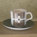 J&G Meakin "Maori" cup & saucer by Jessit Tait