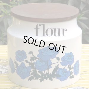 画像1: Crown Devon "Blue Heaven" flour jar