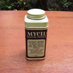 画像1: MYCIL DUSTING POWDER old tin