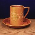 画像1: Portmeirion pottery "Totem" coffee cup and saucer (1)