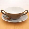 Midwinter "Oranges and Lemons" soup cup and saucer