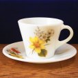 画像1: JAJ 'Autumn Glory' tea cup and saucer (1)