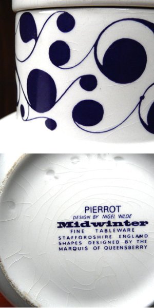 画像4: Midwinter "Pierrot" tea pot design by Nigel Wilde