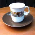 J&G Meakin "Bali" coffee cup and saucer