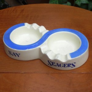 画像1: "SAY SEAGERS" ceramic ashtray