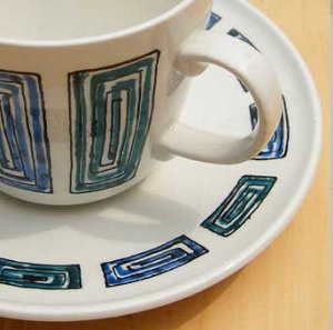 画像2: Ridgway "Ondine" tea cup and saucer by Gerald Benny