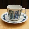 Ridgway "Ondine" tea cup and saucer by Gerald Benny