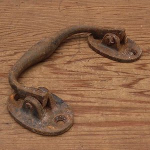 画像2: old cast iron cabinet handle