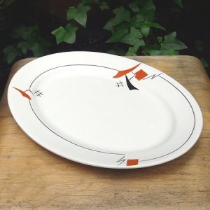 画像3: Wedgwood & Co Ld "Art Deco" oval plate