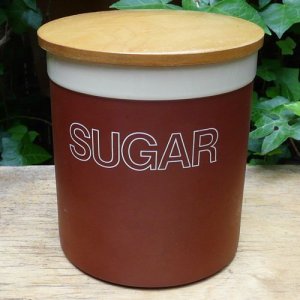画像1: Hornsea "Cinnamon" sugar jar/canister