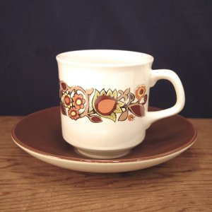 画像1: J&G Meakin "Bali" tea cup and saucer