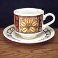 画像1: Broadhurst "Tashkent" tea cup and saucer designed by Kathie Winkle (1)