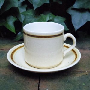 画像1: Crown Lynn tea cup and saucer from New Zealand