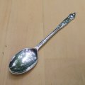 Silver plate spoon monk design