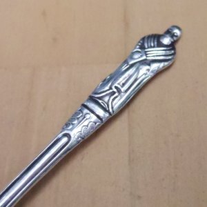 画像2: Silver plate spoon monk design