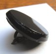 画像1: Vintage black/jet glass button from England (1)