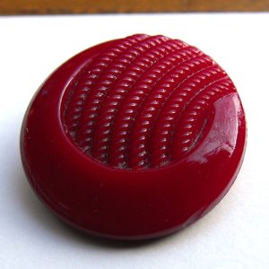 画像1: Vintage glass button from England