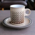 Hornsea "Coral" coffee cup and saucer
