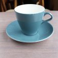 画像1: Poole pottery "Blue Moon" large coffee cup and saucer (1)