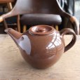 画像1: Pottery tea pot from Jersey Island (1)