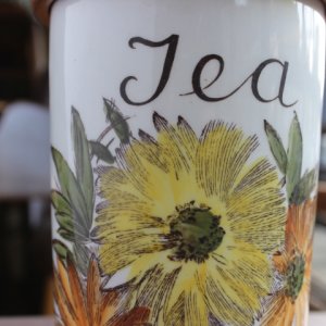 画像2: Crown Devon vintage tea canister/jar