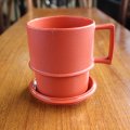 Tupperware vintage mug and coaster made in Engalnd