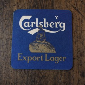 画像1: "Carlsberg Export Lager" Vintage Beer Mat