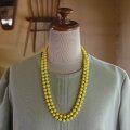 Vintage yellow necklace from England
