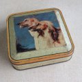 Afghan Hound dog vintage tin