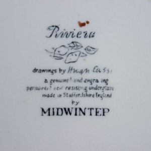 画像4: Midwinter "Riviera" cake plate design by Hugh Casson