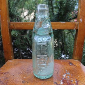 画像1: Antique codd-neck bottle
