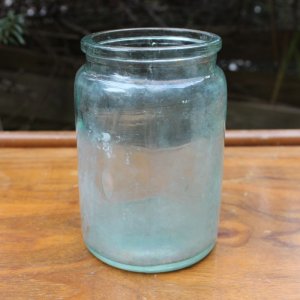 画像1: antique glass jar