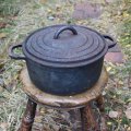 old cast iron pan from France