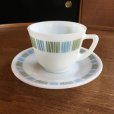 画像1: JAJ/Pyrex "Matchmaker" vintage tea cup and saucer (1)