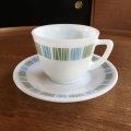 JAJ/Pyrex "Matchmaker" vintage tea cup and saucer
