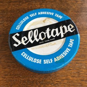 画像1: Vintage Sellotape tin