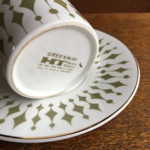 画像3: Hostess Tableware "Greenway" tea cup and saucer design by John Russell