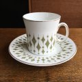 Hostess Tableware "Greenway" tea cup and saucer design by John Russell