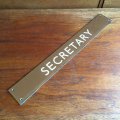 Vintage SECRETARY sign from England