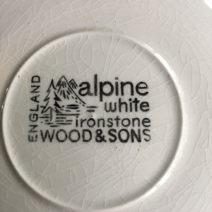 画像4: Wood & Sons "Alpine White" vintage op art ta cup and saucer