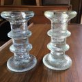 Vintage glass candle stand