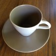画像2: Poole pottery "Mushroom and Sepia" coffee cup and saucer (2)