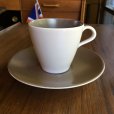 画像1: Poole pottery "Mushroom and Sepia" coffee cup and saucer (1)