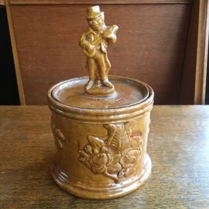 画像1: Victorian pottery tobacco jar