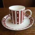 Wedgwood Susie Cooper "Andromeda" coffee/tea cup and saucer