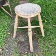 画像1: vintage painted stool from England (1)