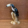 TOUCAN bird ceramic figurine from Brazil