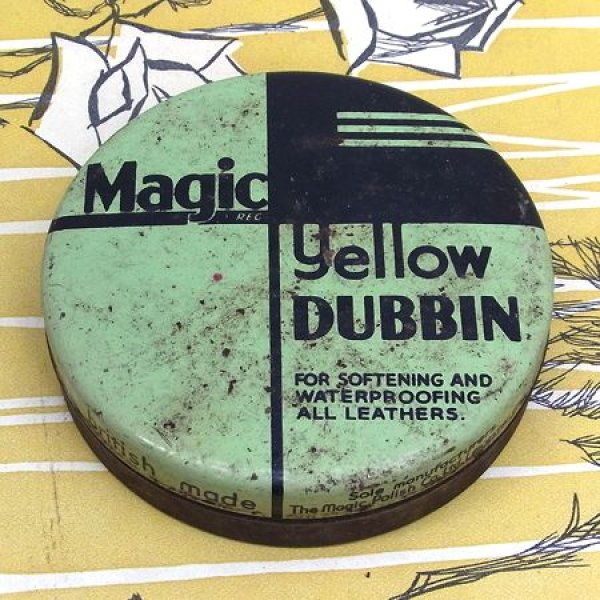 画像1: "Magic Yellow DUBBIN" old tin (1)