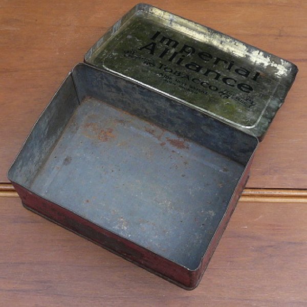 画像3: "Imperial Alliance Tobacco" old large tin from NZ (3)